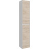 Пенал LEMARK COMBI 35 см подвесной/напольный, 2-х дверный, открывание лево/право, фасад Дуб кантри, корпус белый LM03C35P-dub