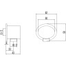Подключение для душевого шланга LEMARK LM8026С встраиваемое LM8026C