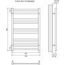 Полотенцесушитель электрический LEMARK STATUS LM44810E П10 500x800